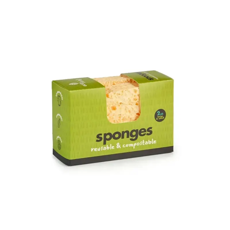 Compostable UK Sponge | Size: 1 Wavy and 1 Large