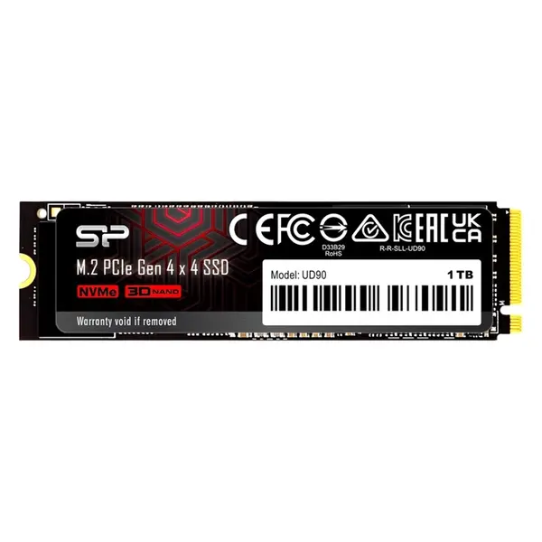 SU01KGBP44UD9005BH Silicon Power UD90 1TB PCI Express NVMe 4.0 M.2 2280 Solid State Drive