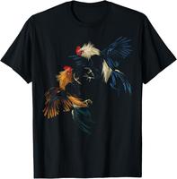 100% Cotton Peleas De Gallos Cockfighter Game Fowl Cockfighting Rooster T-Shirt