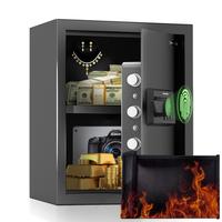 Smart Biometric Safe – Quick-Access Fireproof Safe with Fingerprint, Keypad & Alarm locker box
