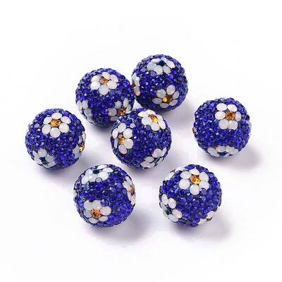 Polymer Clay Rhinestone Beads