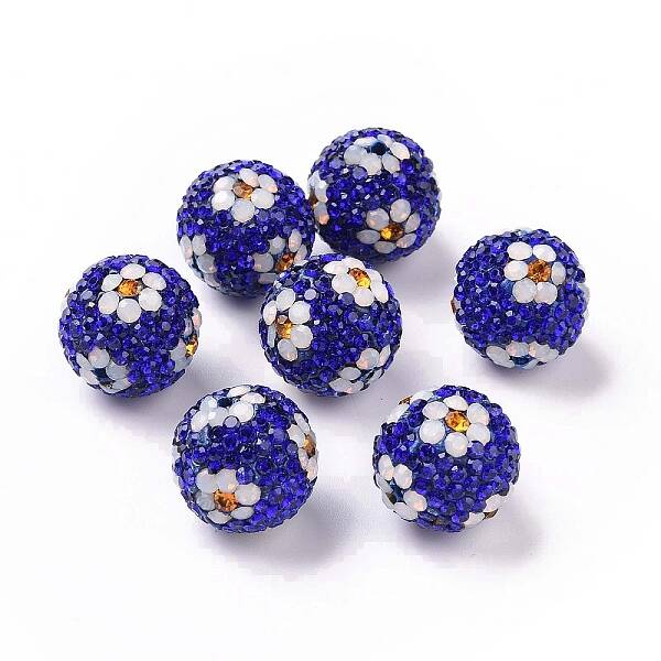 Polymer Clay Rhinestone Beads