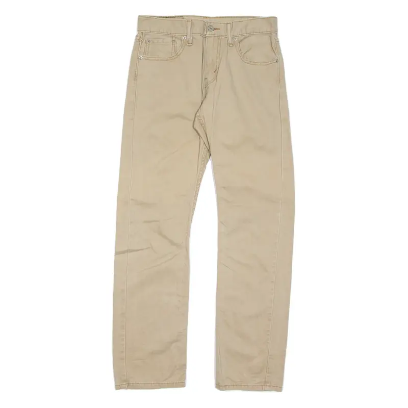 LEVI'S 514 Mens Trousers Beige Regular Tapered W28 L30