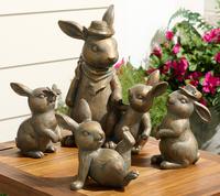 Girl Next Door 4-Piece Animal Family Garden Decor