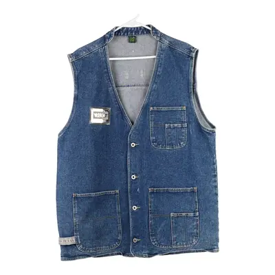 Paco Denim Gilet - Large Blue Cotton
