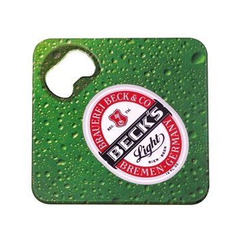 150 Promotional Bottle Opener Tek-Coaster - Non-Skid
