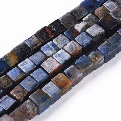 Natural Dumortierite Quartz Beads Strands