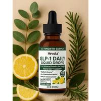 GLP-1 Supplement Liquid Drops, GLP 1 ActivatedFiber, with 800 mg Berberine, Ceylon Cinnamon.Green Tea, Bromelain, Natural GLP...