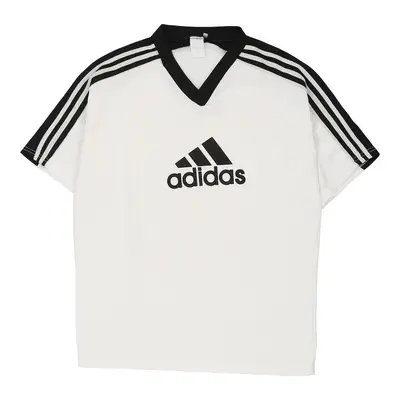 Adidas Spellout Footall shirt - Medium White Polyester