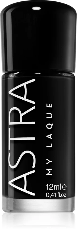 Astra Make-up My Laque 5 Free long-lasting nail polish color 45 Super Black 12 ml