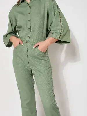 Aria Olive Lounge Pants | Size: 38 | Color: Olive