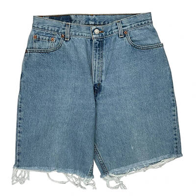 Levis Denim Shorts - 31W UK 14 Light Wash Cotton