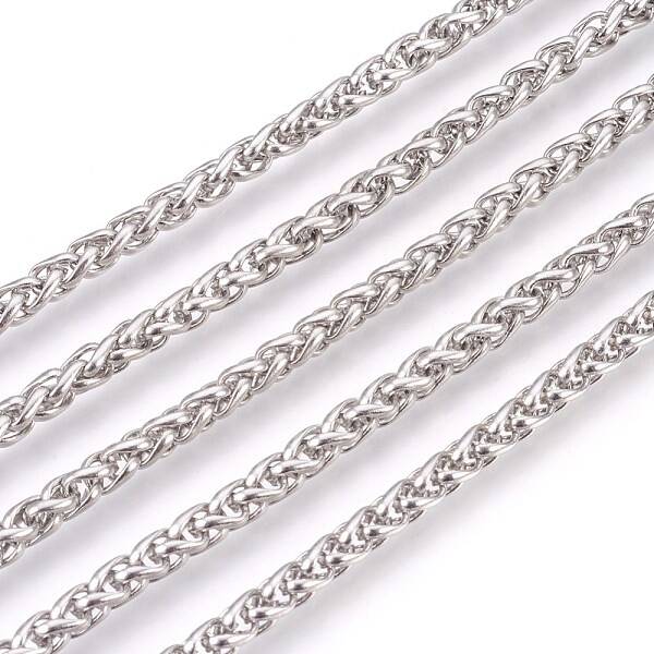 Tarnish Resistant 304 Stainless Steel Wheat Chains