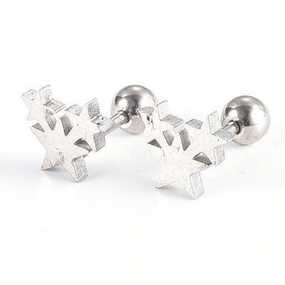 Tarnish Resistant 201 Stainless Steel Barbell Cartilage Earrings