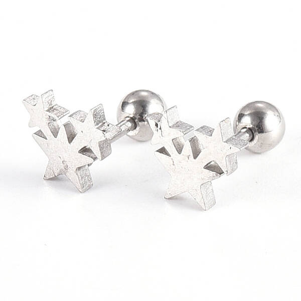 Tarnish Resistant 201 Stainless Steel Barbell Cartilage Earrings