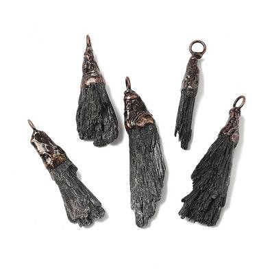 Natural Black Tourmaline Nuggets Big Pendants