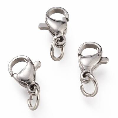 Tarnish Resistant 304 Stainless Steel Lobster Claw Clasps