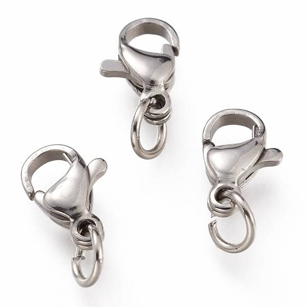 Tarnish Resistant 304 Stainless Steel Lobster Claw Clasps