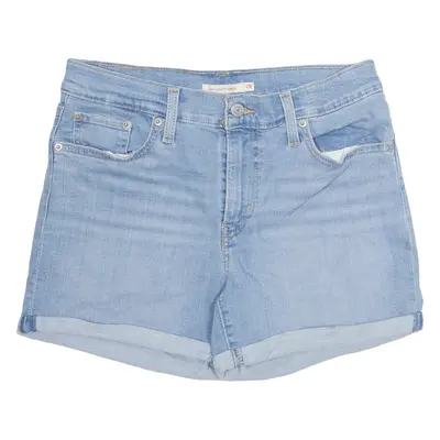 LEVI'S Mid Length Womens Denim Shorts Blue M W29