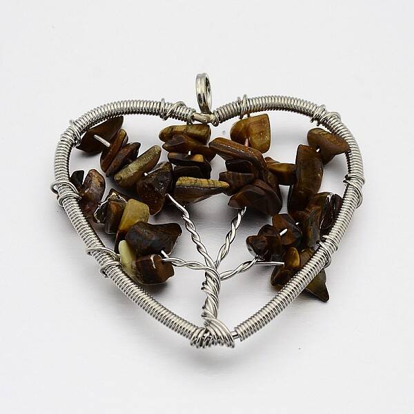 Brass Gemstone Pendants