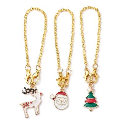 Christmas Alloy Enamel Cup Charms