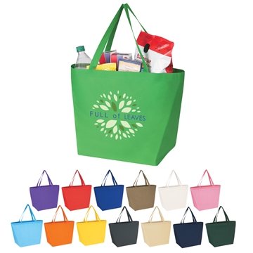 150 Custom Non-Woven Budget Shopper Tote Bag - Water Resistant