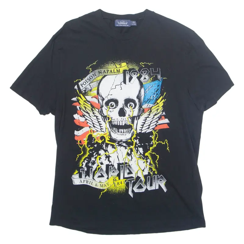 TOPMAN Poison Napalm World Tour Mens Band T-Shirt Black M