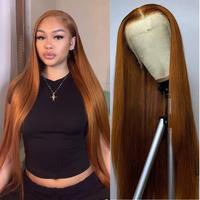 [30 Inch For Only $119]Tuneful 30 inch Ginger Blonde Hair Wig Human Hair Straight 99J Burgundy 13x6 Lace Front Wig Human Hair...