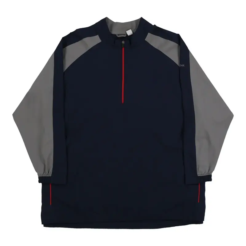 Reebok 1/4 Zip - 5XL Navy Polyester