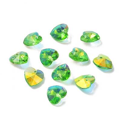 Electroplate Glass Charms