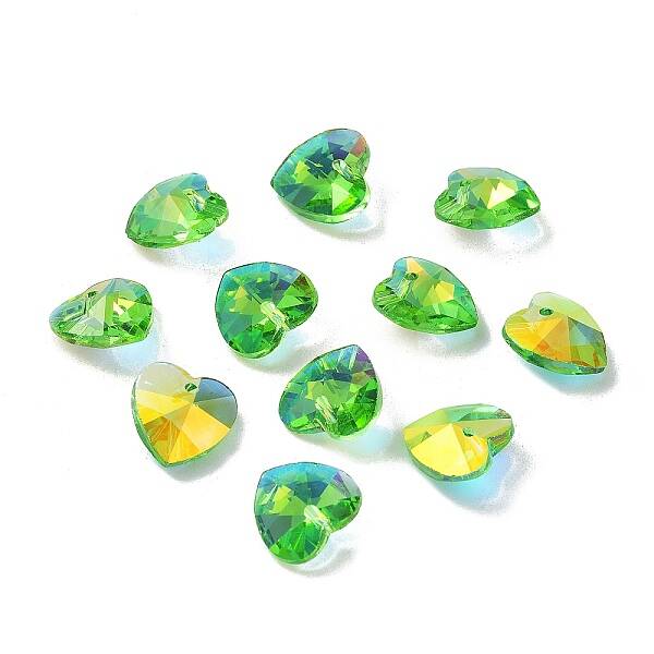Electroplate Glass Charms