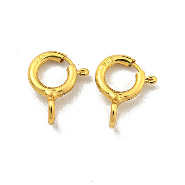 925 Sterling Silver Spring Ring Clasps