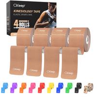 CKeep 4 Rolls Athletic Tape, Original Cotton Elastic Tape, 20 Precut 10\