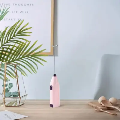 Batteries Required Electric Milk Frother & Coffee Blender, Handheld Foam Maker, Household Kitchen Appliances for Daily Use (...