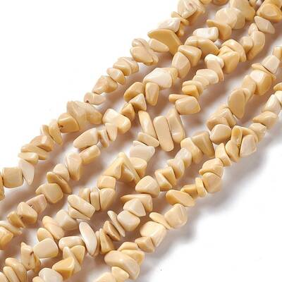 Natural Yellow Jade Chip Beads Strands