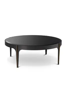 Bronze Frame Black Coffee Table | Eichholtz Artemisa - S