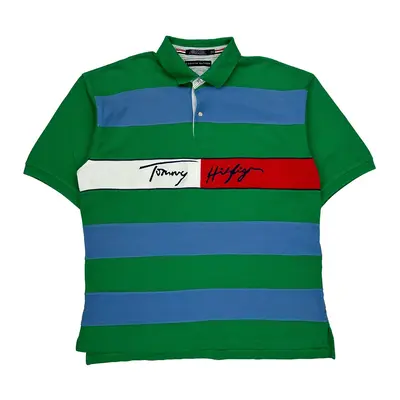 Tommy Hilfiger Polo Shirt - 2XL Blue Cotton