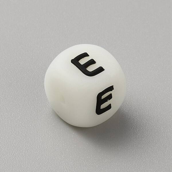 Luminous Cube with Letter Food Grade Eco-Friendly Silicone Beads