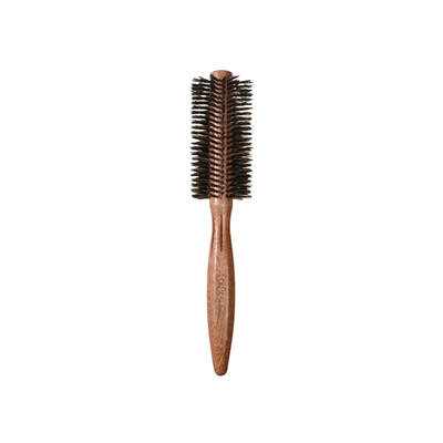Tek - Round Brush in Mahogany Wood with Reinforced Boar Hair Bristles - 50mm