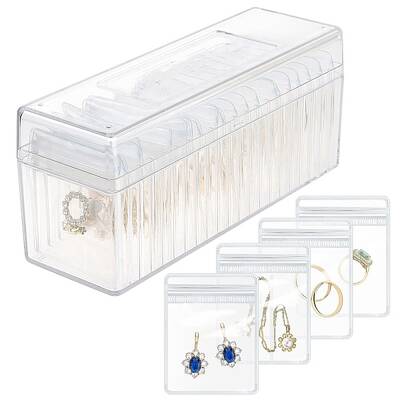 Rectangle Acrylic Jewelry Organizer Storage Boxes