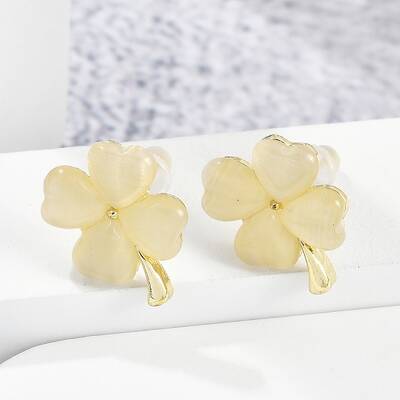 Alloy Cat Eye Stud Earrings