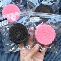 【2025 New】MOBECK Pink Cookie Squishy,Taba Squishy Stress Relief Toy, Pinching Sandwich Simulation,Ultra-Soft Decompressio...