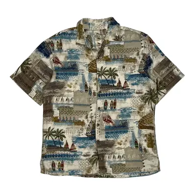 Batik Bay Hawaiian Shirt - Medium Multicoloured Viscose