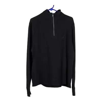 Nautica 1/4 Zip - Medium Black Cotton