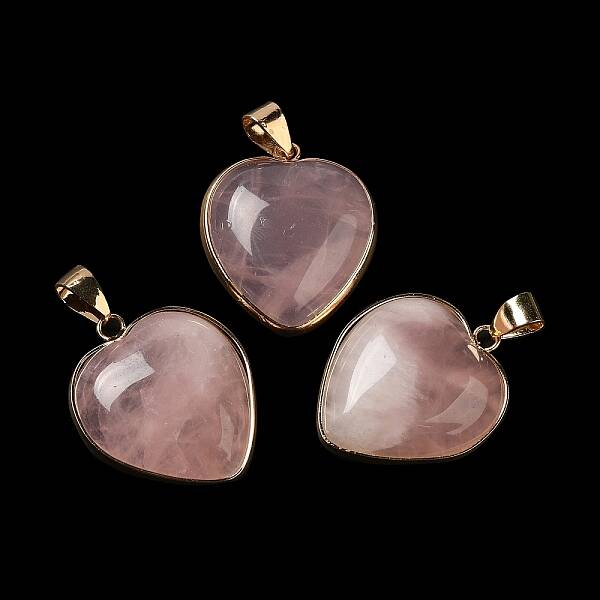 Natural Rose Quartz Pendants