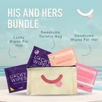 SWEETUMS His and Hers Bundle Wipes Flavored Wipes for all genders, Scented, Gentle, pH-Balanced, Gynecologist & Dermatologist...