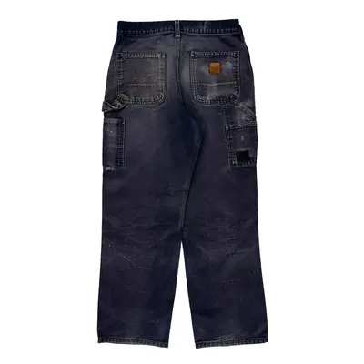 Carhartt Carpenter Trousers - 30? Waist Dark Wash Cotton