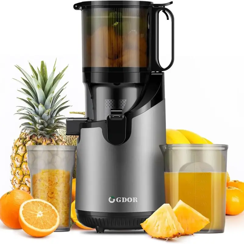Cold Press/Slow Juicer with 5.3 Large Feed Chute,  Masticating Juicer Extractor,Powerful 250W Motor,Fits Whole Fruits,Veget...