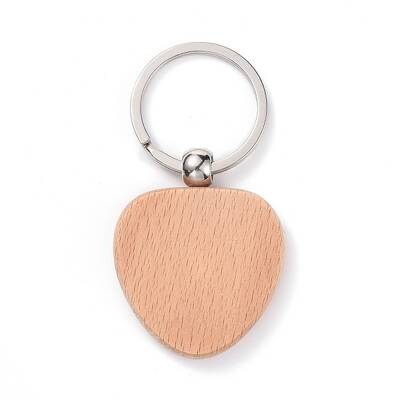 Natural Wood Keychain