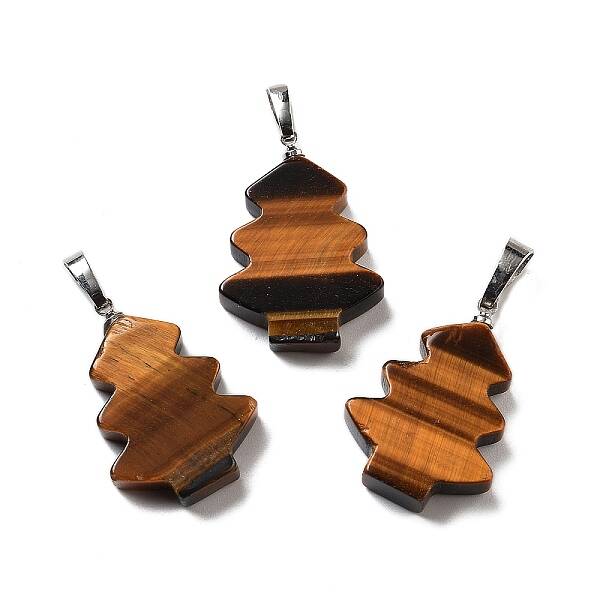 Natural Tiger Eye Pendants